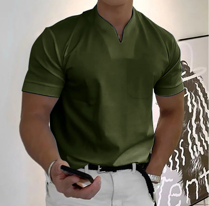 Heren - Elegant fitness T-shirt met korte mouwen - Ademend en lichtgewicht - Perfect voor elke gelegenheid