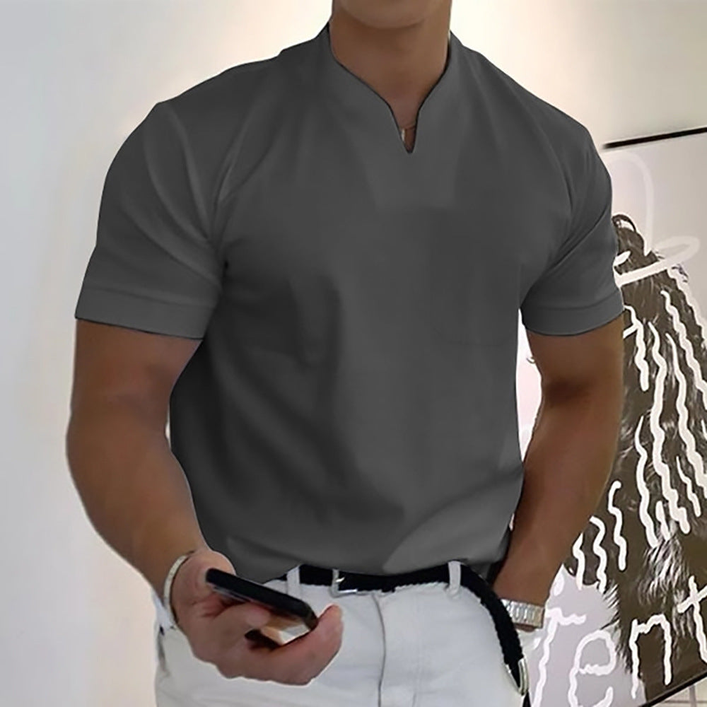 Heren - Elegant fitness T-shirt met korte mouwen - Ademend en lichtgewicht - Perfect voor elke gelegenheid