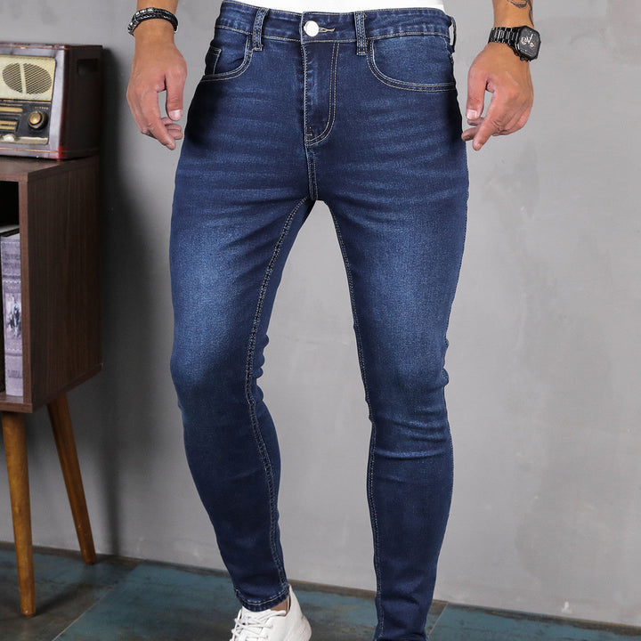 Mannen - Stretch Skinny Jeans - Modieus en Comfortabel - Ideaal voor Casual en Chic Outfits