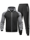 Heren trainingspak 2 stuk Zip Up trainingspakken Casual Athletic Jogging Suit Sets