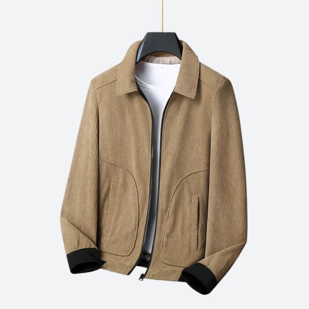 Heren - Klassiek Corduroy Jack - Stijlvol en Comfortabel - Perfect voor Herfst