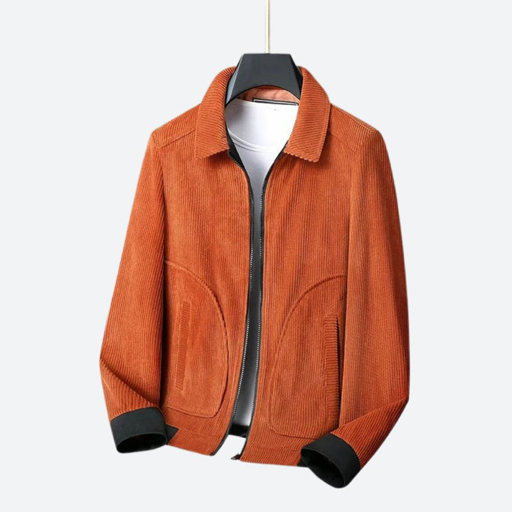 Heren - Klassiek Corduroy Jack - Stijlvol en Comfortabel - Perfect voor Herfst