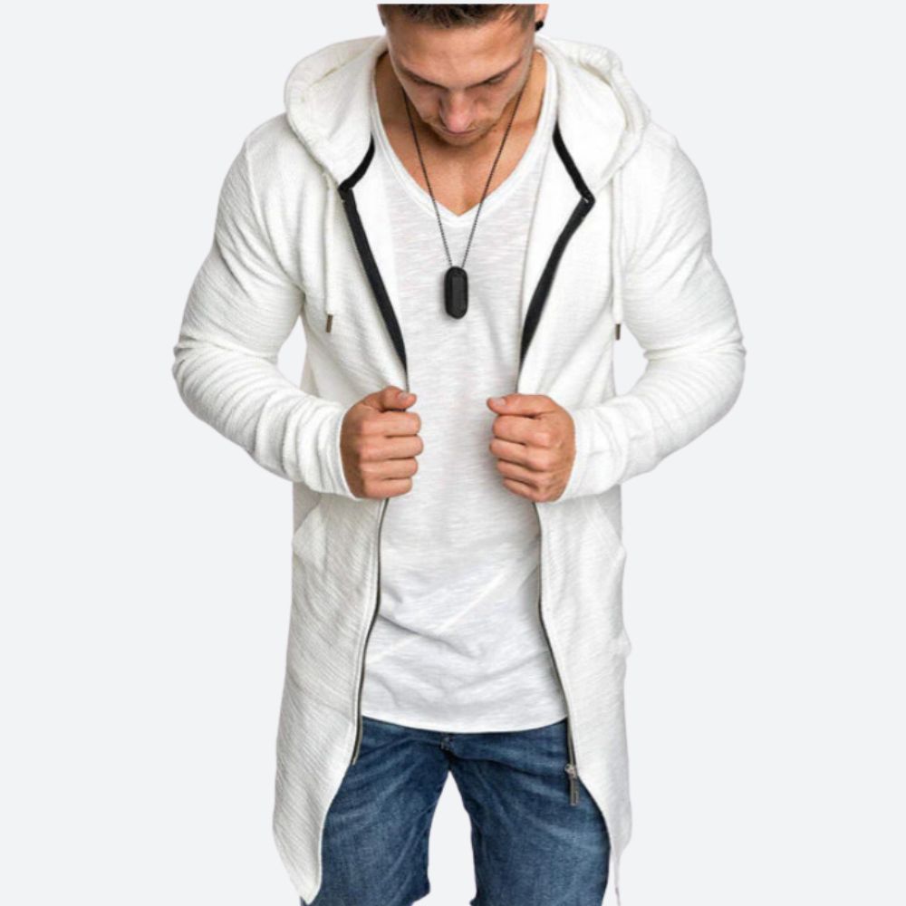 Heren - Gebreid Vest met Capuchon - Zacht Materiaal, Casual Stijl - Perfect voor Elke Gelegenheid