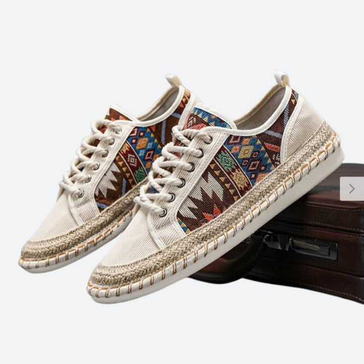 Heren - Sneakers - Ademend en Comfortabel Boho Stijl - Trendy Schoenen voor Elke Gelegenheid