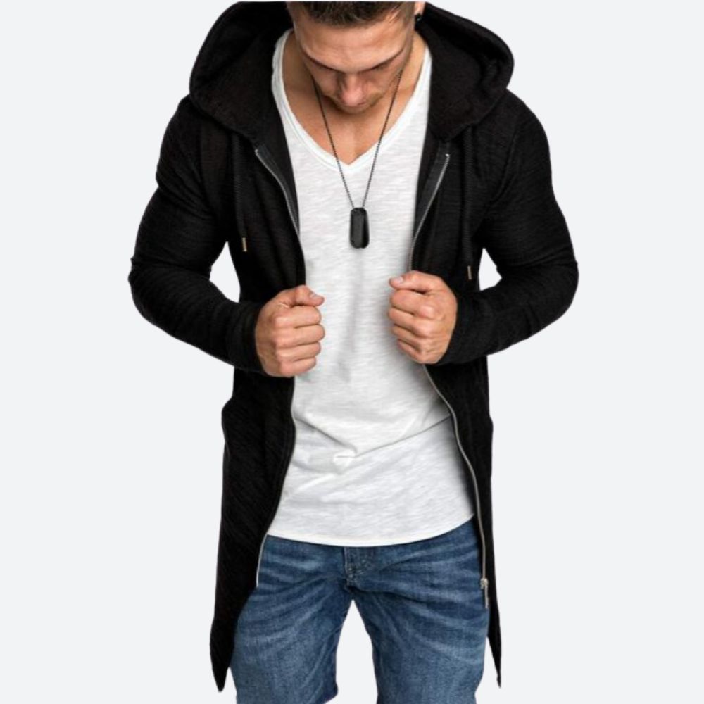 Heren - Gebreid Vest met Capuchon - Zacht Materiaal, Casual Stijl - Perfect voor Elke Gelegenheid