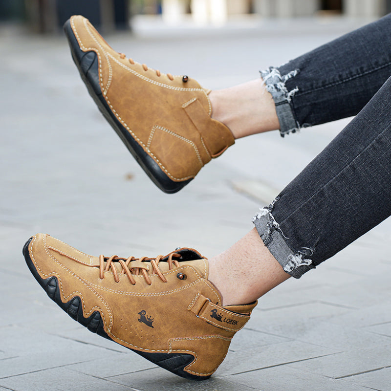 Heren - ultra-comfortabele antislip blotevoeten schoen van echt leer (unisex)
