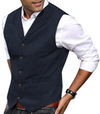 Heren - Stijlvol vintage gilet - Perfect voor elke gelegenheid - Comfortabel en modieus - Vintage gilet voor mannen