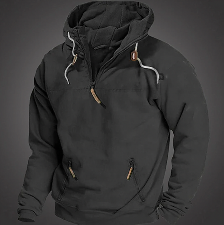 Heren - Stijlvolle Winter Hoodie - Comfortabele en Warme Trui van Hoogwaardige Materialen - Perfect voor Koude Dagen