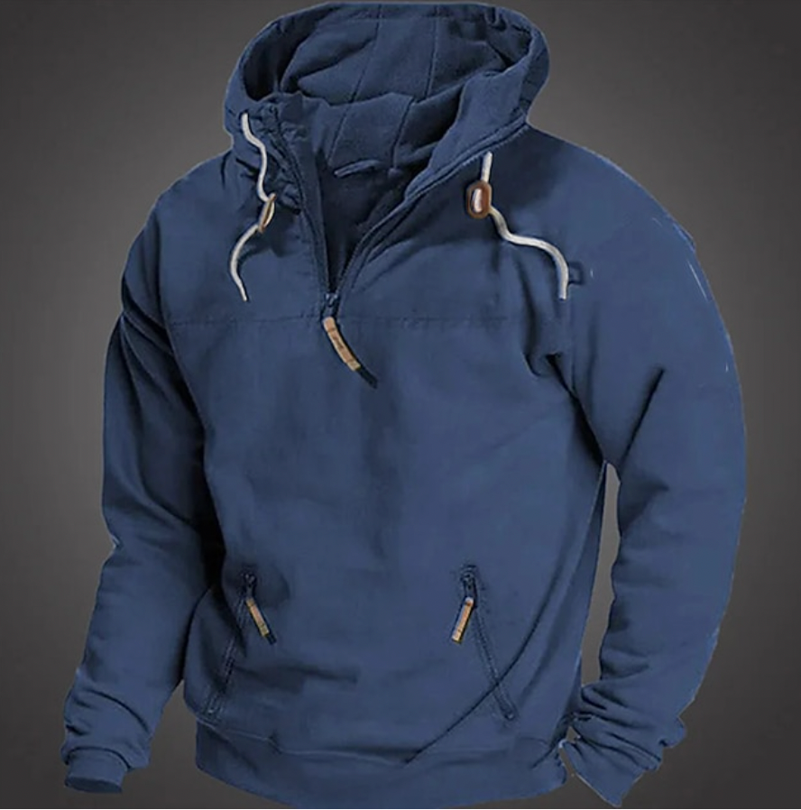 Heren - Stijlvolle Winter Hoodie - Comfortabele en Warme Trui van Hoogwaardige Materialen - Perfect voor Koude Dagen