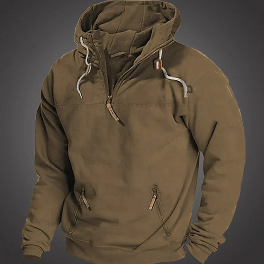 Heren - Stijlvolle Winter Hoodie - Comfortabele en Warme Trui van Hoogwaardige Materialen - Perfect voor Koude Dagen