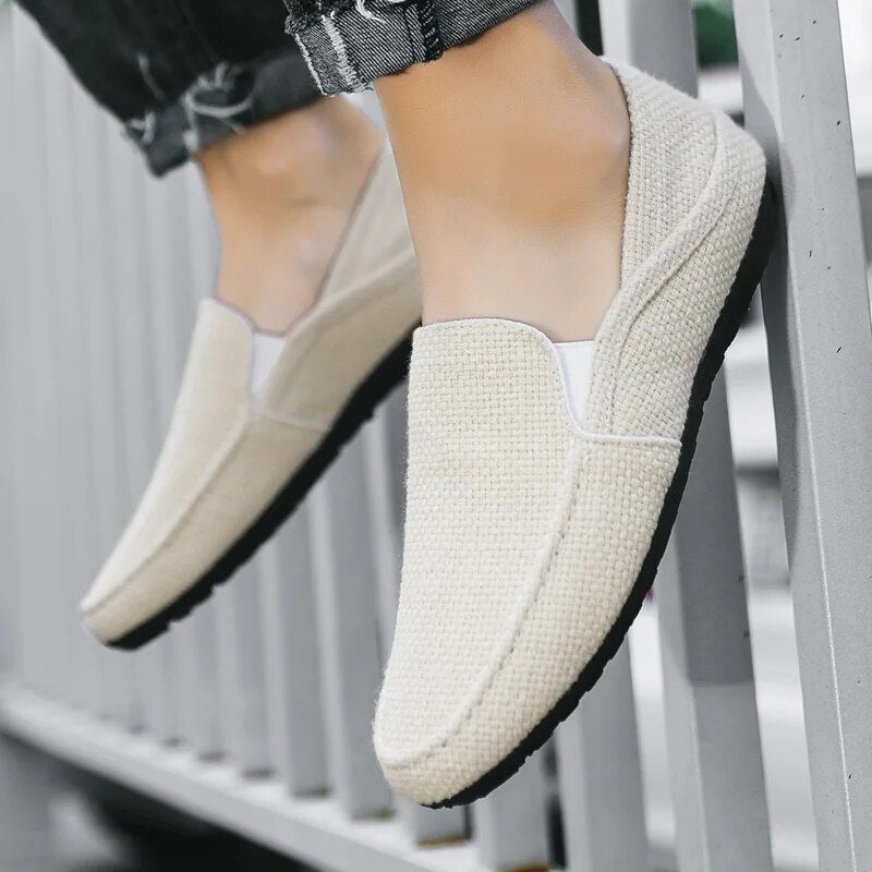 Ademend Canvas Loafers voor Mannen