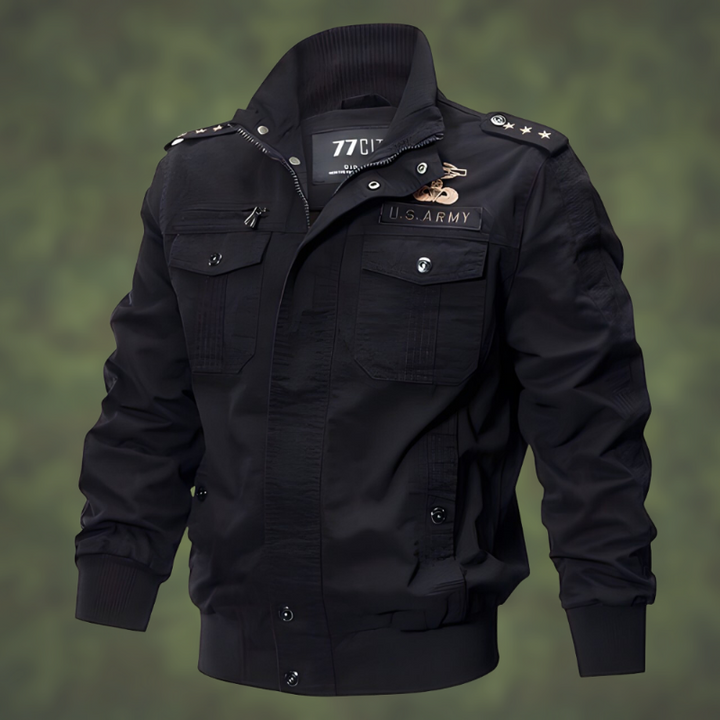 Heren - Militair Bomberjack - Stevig Materiaal - Trendy Buitenjack