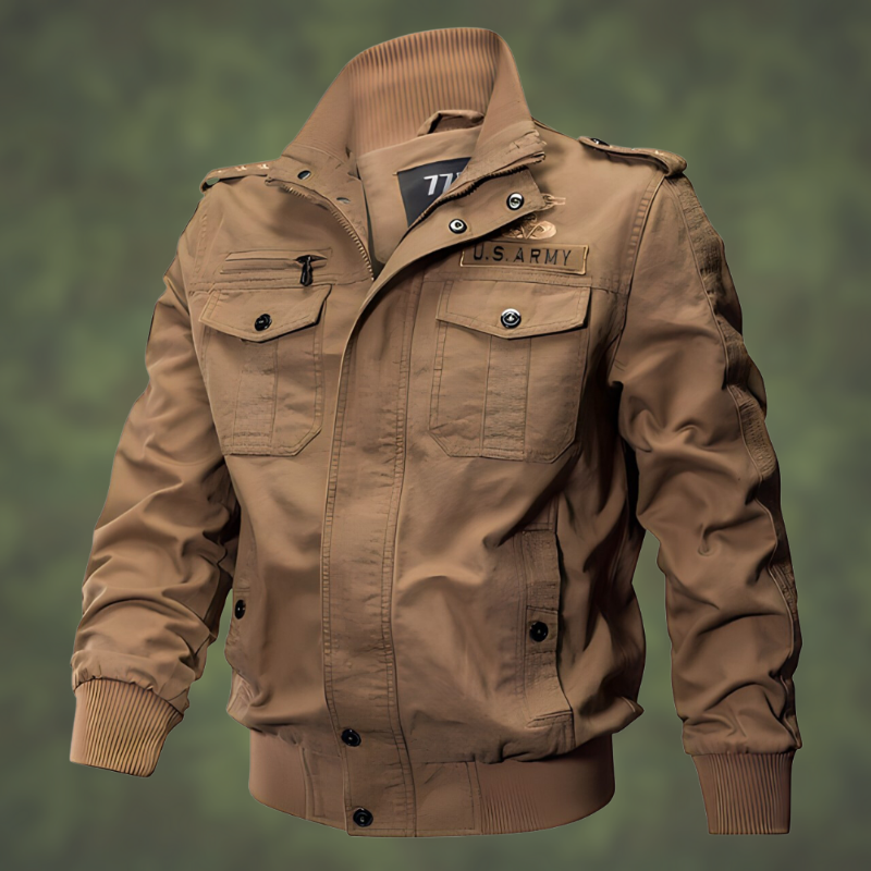 Heren - Militair Bomberjack - Stevig Materiaal - Trendy Buitenjack