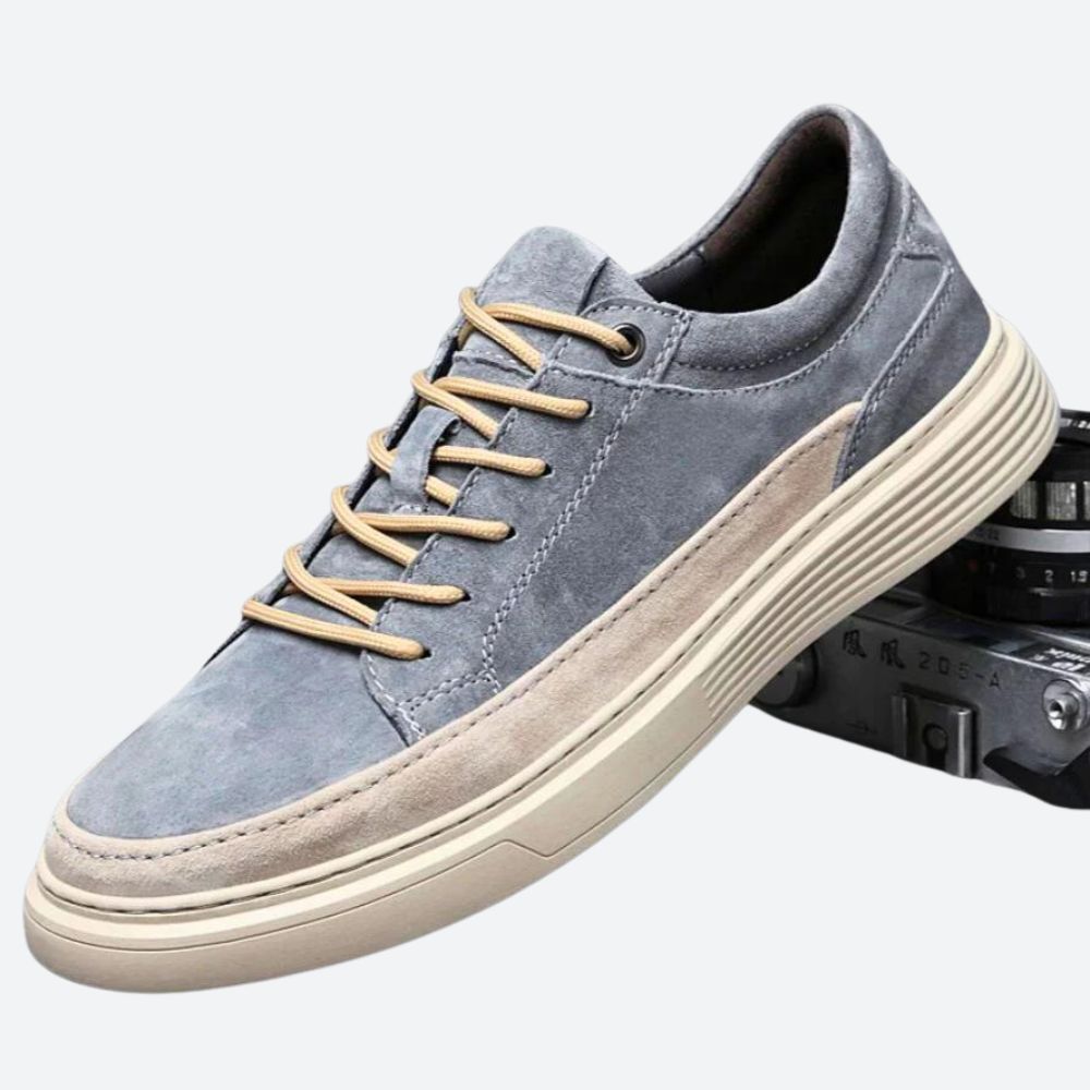 Heren - Sneakers - Leren - Trendy Leren Herensneaker voor Comfort en Stijl