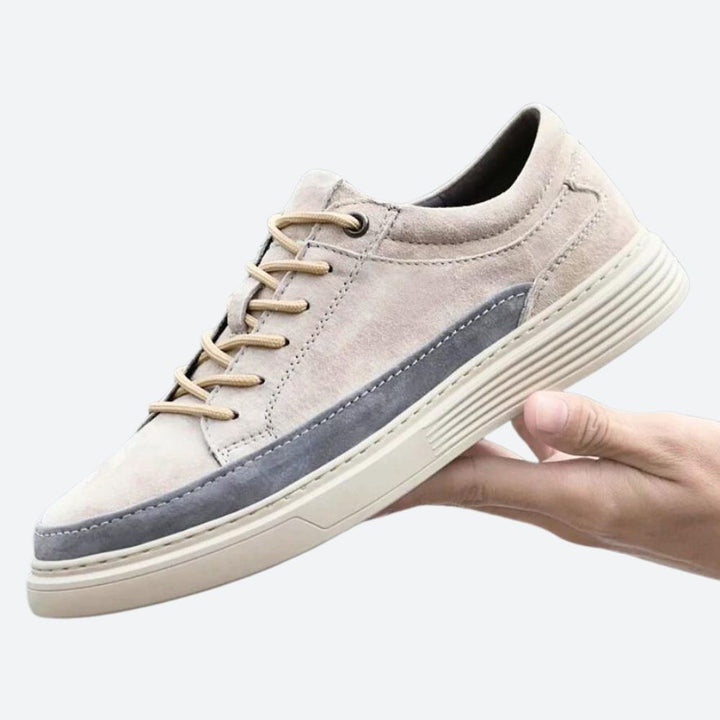 Heren - Sneakers - Leren - Trendy Leren Herensneaker voor Comfort en Stijl