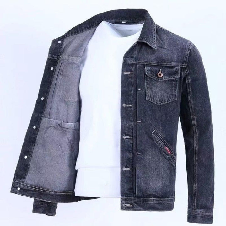 Heren - Tijdloos Klassiek Denimjack - Duurzaam Katoen - Perfect Casual Outfit voor Elke Gelegenheid