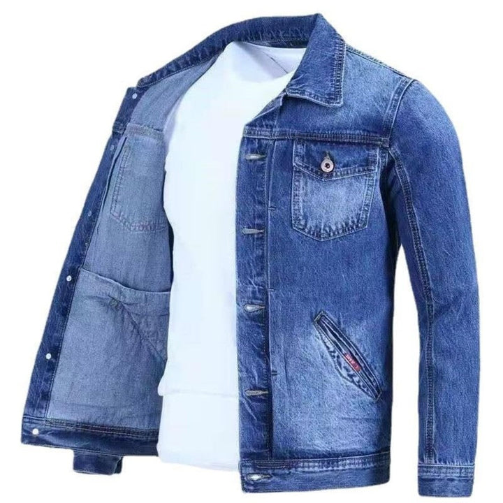 Heren - Tijdloos Klassiek Denimjack - Duurzaam Katoen - Perfect Casual Outfit voor Elke Gelegenheid
