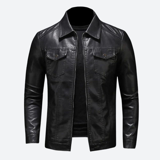 Heren - Leren Jas - Hoogwaardig Echt Leer - Trendy Duurzame Bovenkleding voor Elke Gelegenheid