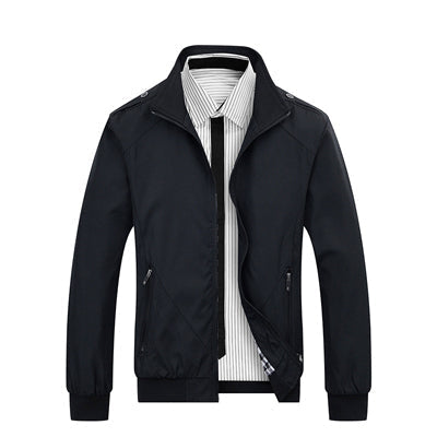 Heren - Stijlvolle Jas - Hoogwaardige Stof - Elegante Look voor Elke Gelegenheid