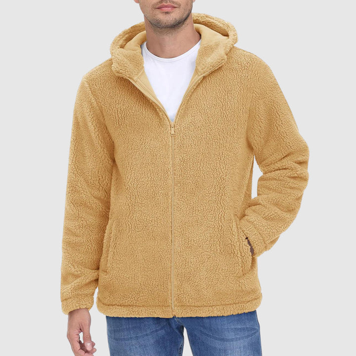 Heren - Sherpa Herenjack met Capuchon - Warm en Comfortabel - Ideaal voor Koude Dagen