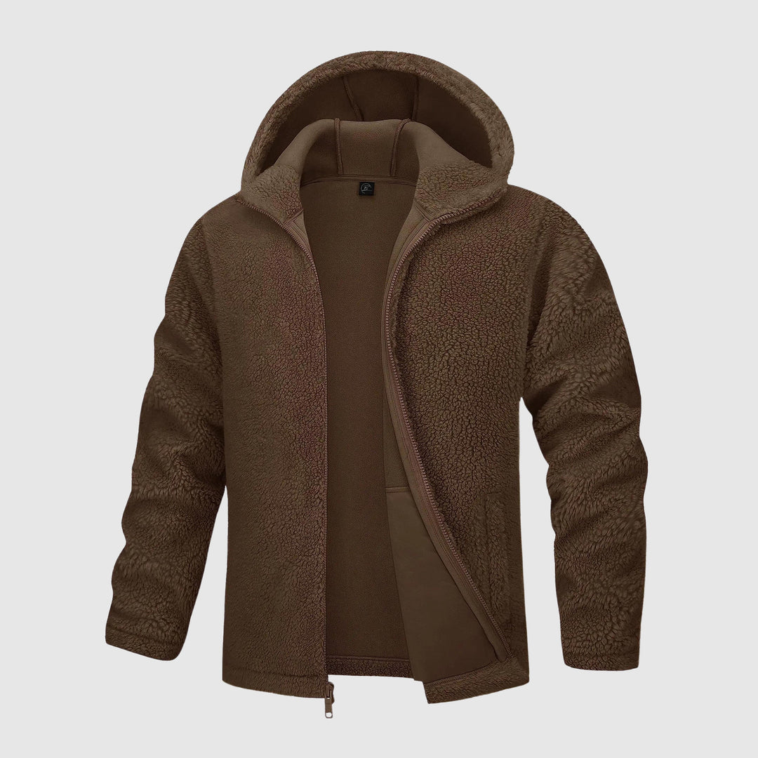 Heren - Sherpa Herenjack met Capuchon - Warm en Comfortabel - Ideaal voor Koude Dagen