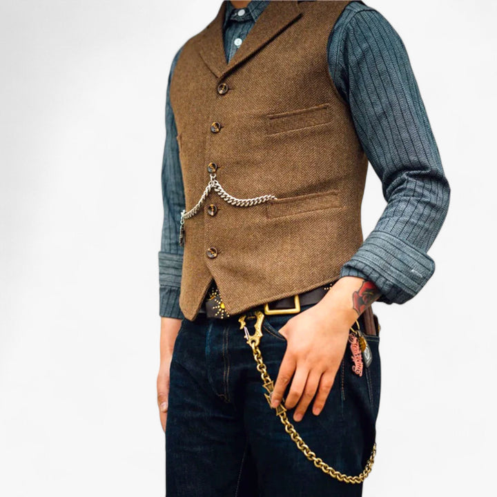 Heren - Zakelijk vest - Tijdloze elegantie - Perfect voor dagelijks gebruik