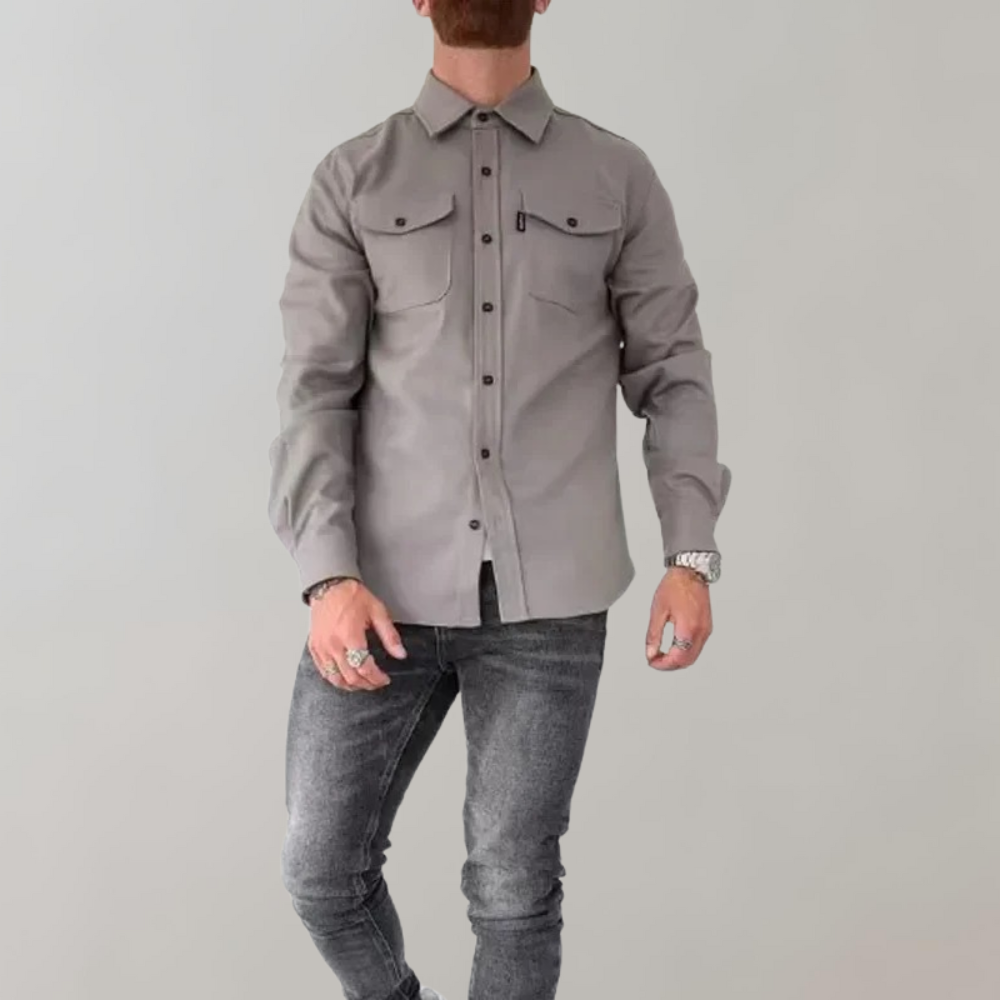 Overshirt met borstzak voor heren