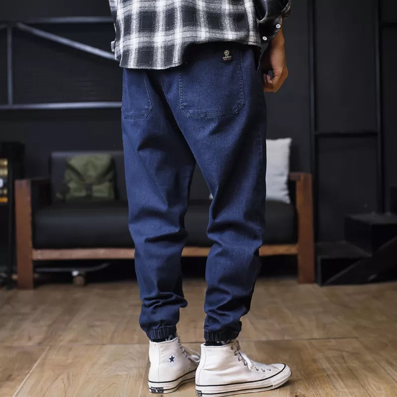 losse cargo jeans met wijde pijpen