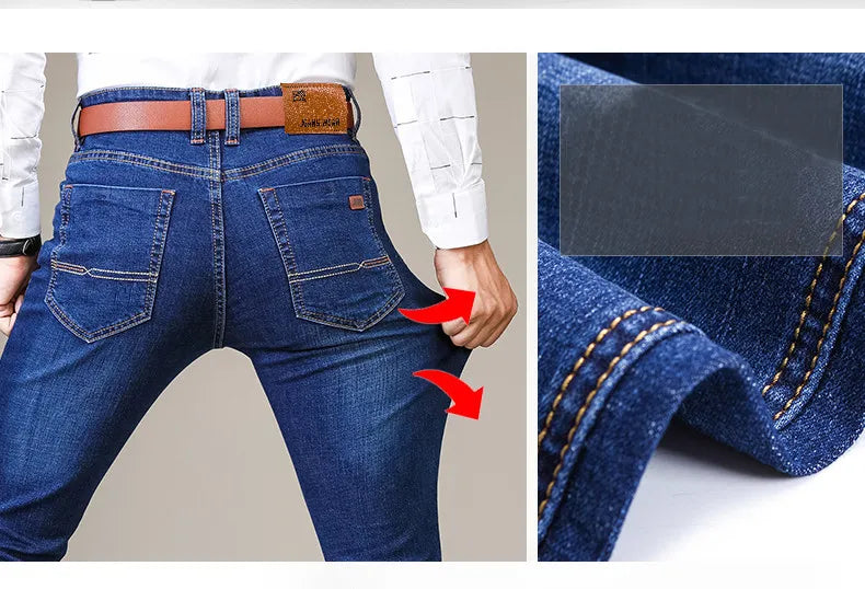 Rechte casual rekbare jeans