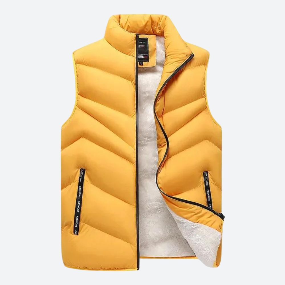 Heren - Fleece Bodywarmer - Warme en Comfortabele Materialen - Perfect voor de Winter en Buitensport