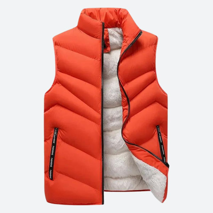 Heren - Fleece Bodywarmer - Warme en Comfortabele Materialen - Perfect voor de Winter en Buitensport