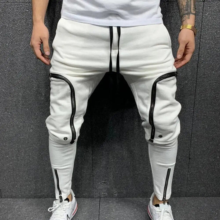 Mannen Ritssluiting Zak Hiphop Cargo Broek