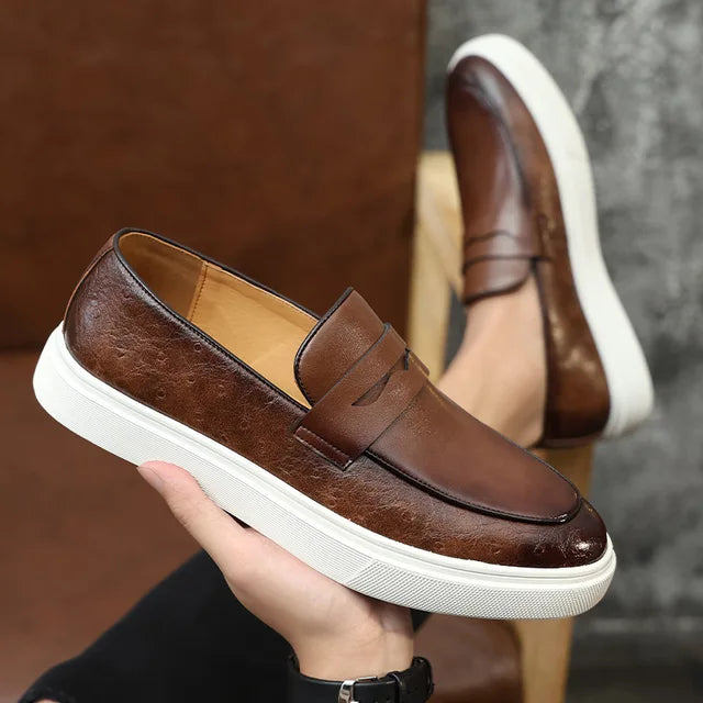 Heren - Loafers - Luxe Leer - Stijlvolle Instappers voor Casual en Formele Gelegenheden - Comfortabel en Tijdloos