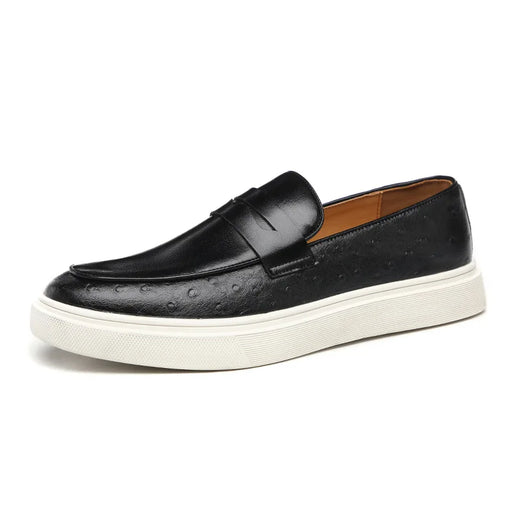 Heren - Luxe Schoenen - Stijlvolle Leren Sneakers - Comfortabel en Trendy - Perfect voor Elke Gelegenheid