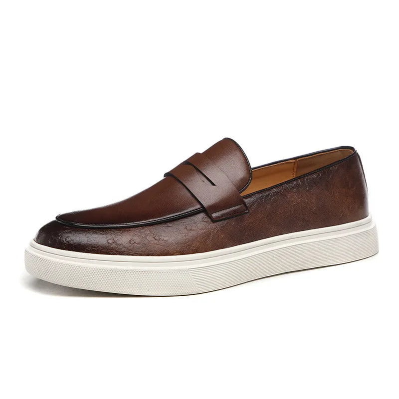 Heren - Loafers - Luxe Leer - Stijlvolle Instappers voor Casual en Formele Gelegenheden - Comfortabel en Tijdloos