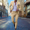 Heren - Elegante Slim Fit Pak - Hoogwaardige Stof - Perfect voor Formele Gelegenheden