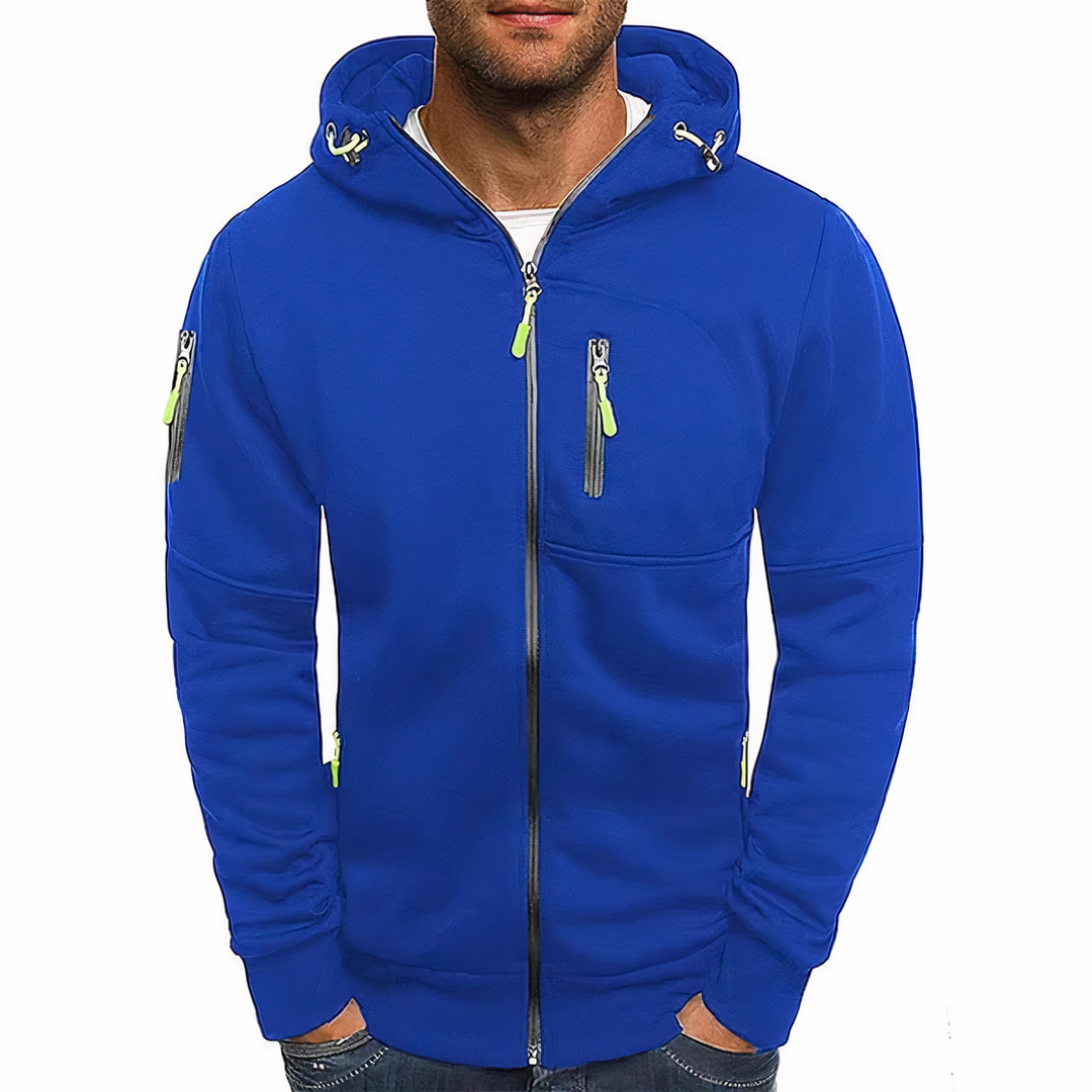 Heren - Hoodie met Ritssluiting - Comfortabel Katoen - Casual Sportkleding