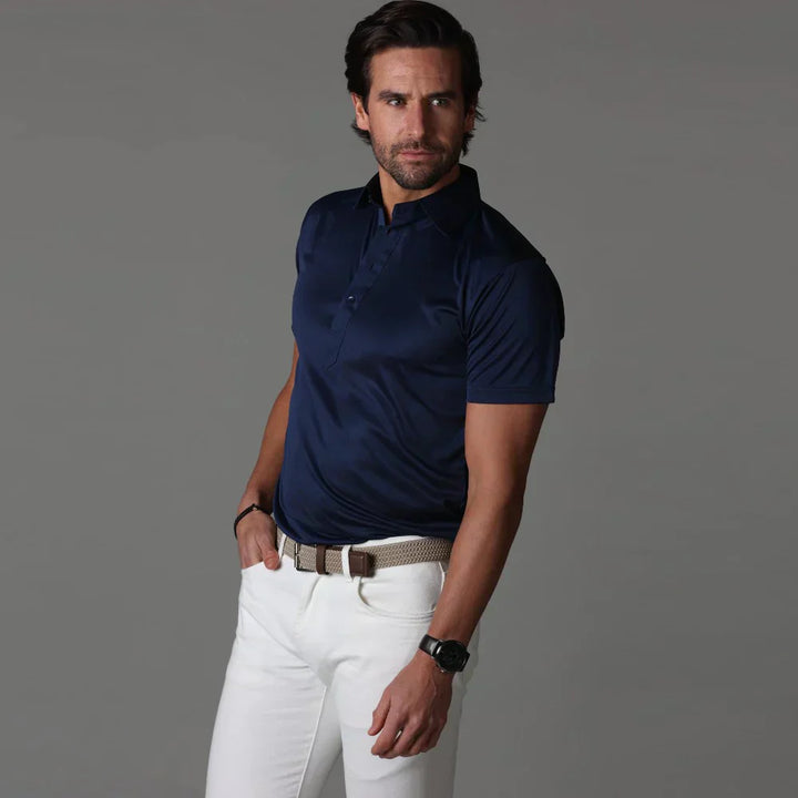 Stijve Kraag Dress Polo