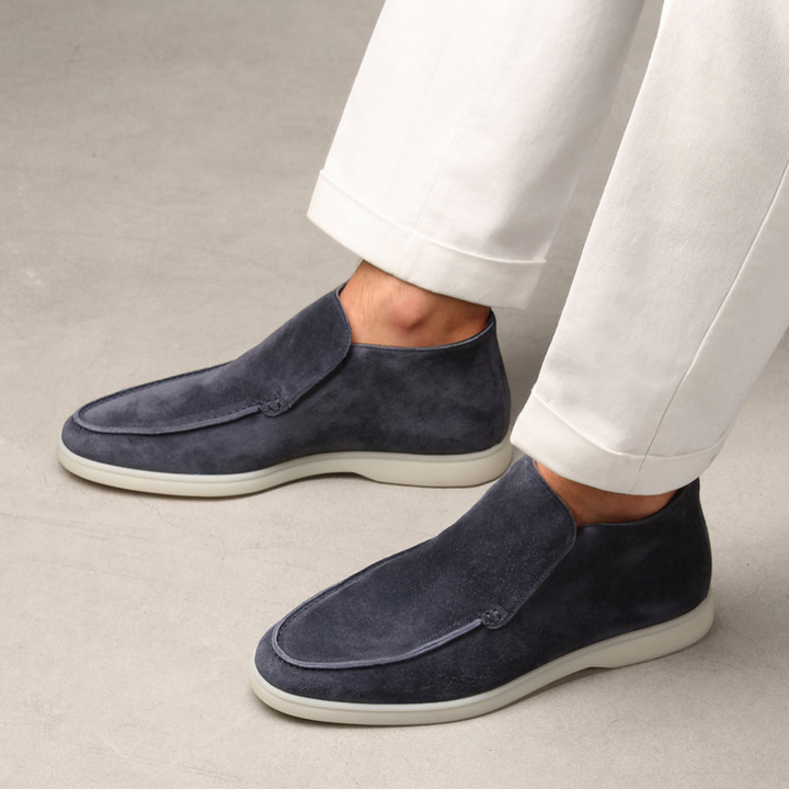 Kalfssuède loafers