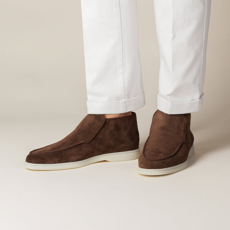 Kalfssuède loafers