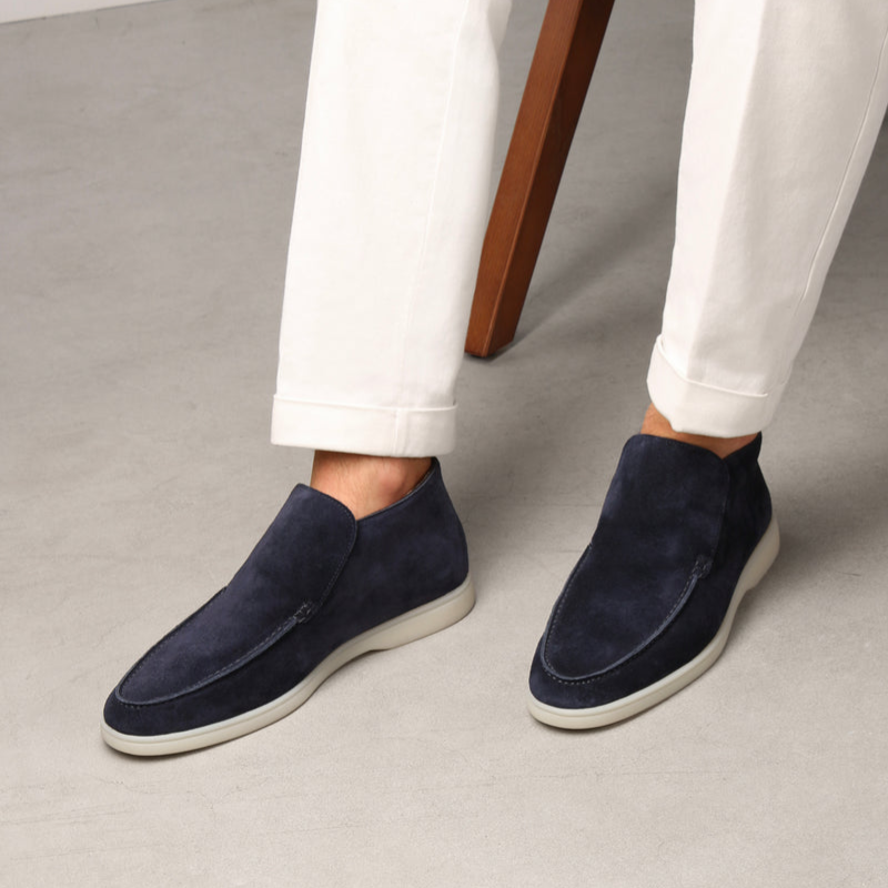 Kalfssuède loafers