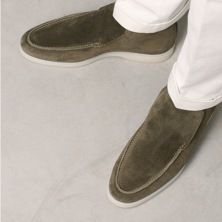 Kalfssuède loafers