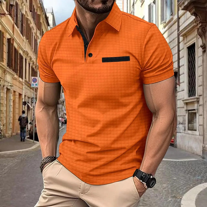 Geblokte Polo Shirt voor Heren