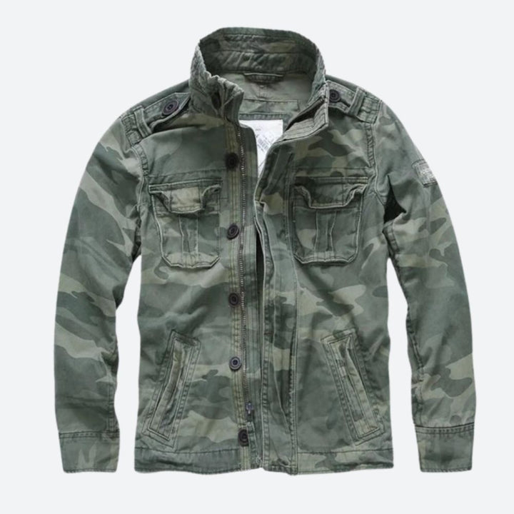 Heren - Militair Vest - Retro Stijl - Comfortabel en Trendy - Perfect voor Elke Gelegenheid