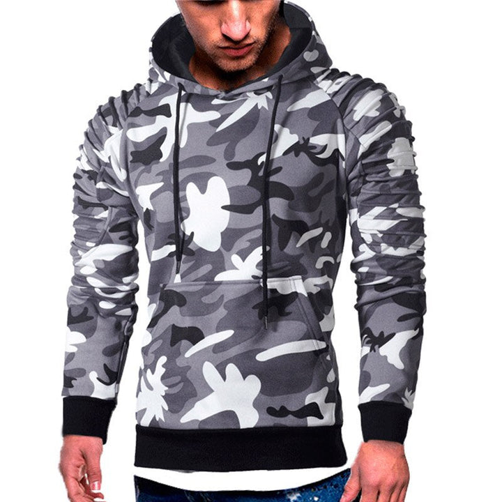 Heren - Camouflage Hoodie - Zacht Katoen - Comfortabele en Stijlvolle Outfit voor Elke Gelegenheid