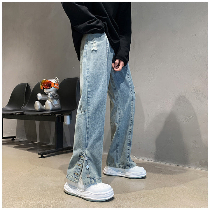 Denim loose fit jeans