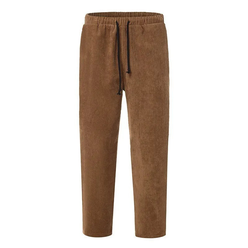 rechte lange corduroy broek