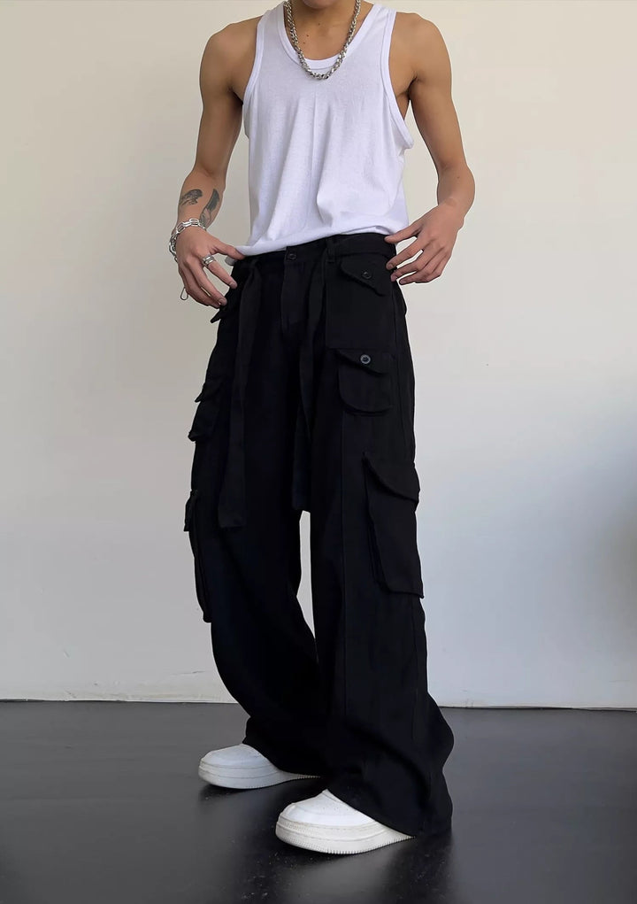 rechte cargo baggy broek