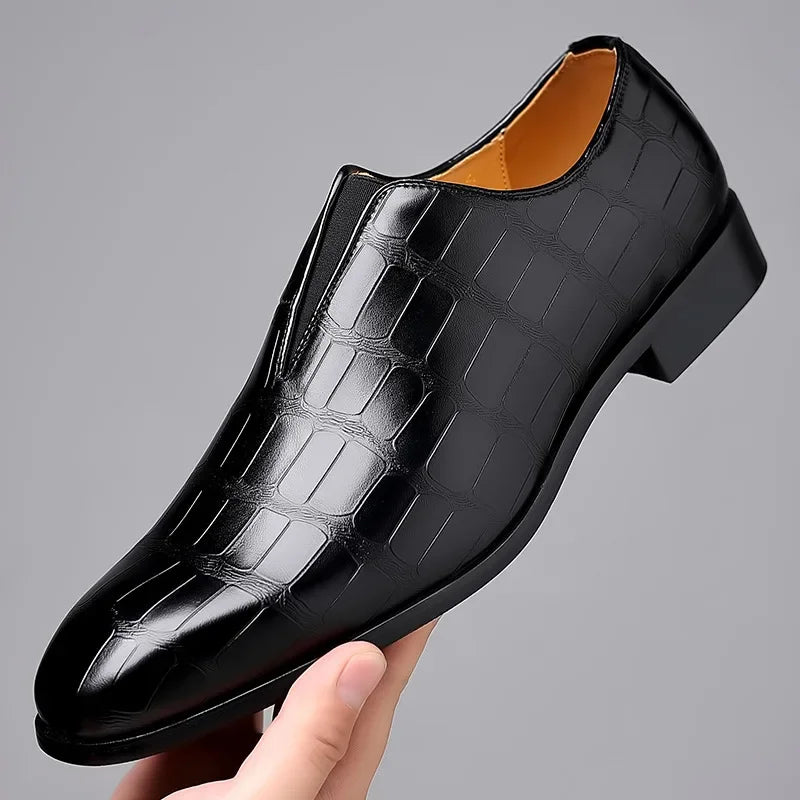 Heren - Business Shoes - Elegante Leer - Comfortabele Stijl voor Werk en Vrije Tijd