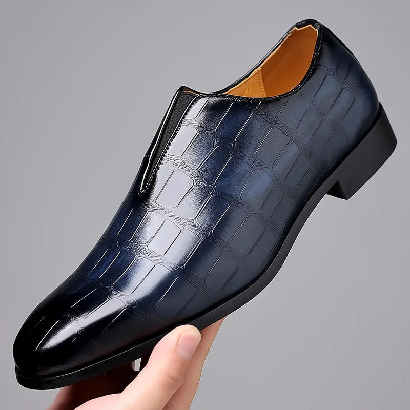 Heren - Business Shoes - Elegante Leer - Comfortabele Stijl voor Werk en Vrije Tijd